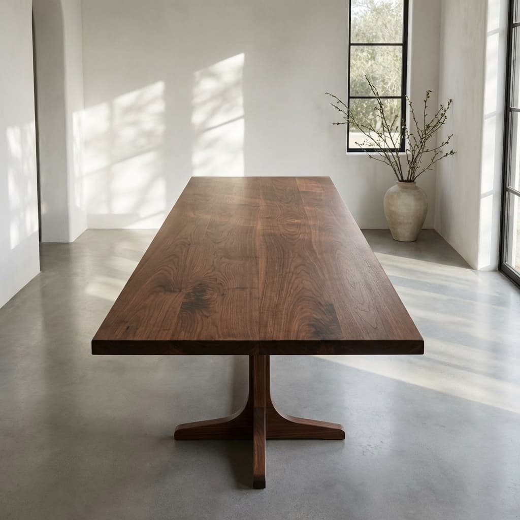 Modern Walnut Dining Table